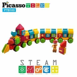 Best Sale 🛒 103pc Train Theme BristleLock Building Blocks ❤️