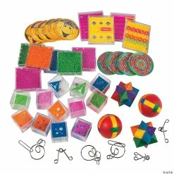 Hot Sale 👍 Brain Teaser Game Boredom Buster Kit - 50 Pc. 🎁
