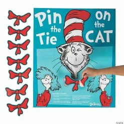 Coupon ⌛ Dr. Seuss™ Pin the Tie on the Cat Game 😍
