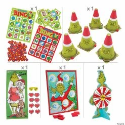 Brand new 💯 Dr. Seuss™ The Grinch Game Kit - 5 Pc. ❤️ -Throwing Toys Shop dr seuss the grinch game kit 5 pc 13990485 a01
