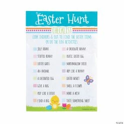 Flash Sale 🛒 Easter Egg Hunt Checklists 🎉