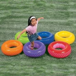 Buy 🔔 Inflatable Obstacle Course Tire Game 🛒 -Throwing Toys Shop inflatable obstacle course tire game61 9044 bv a01