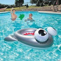 Flash Sale 🎁 Inflatable Shark Bean Bag Toss Game ⌛ -Throwing Toys Shop inflatable shark bean bag toss game13647285 a02