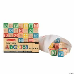 Flash Sale 🧨 Melissa & Doug® ABC & Number Building Blocks Set - 51 Pc. ✔️