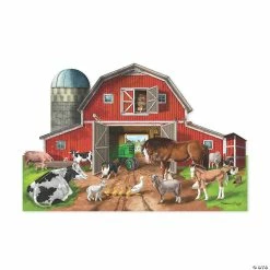 Buy 🎁 Melissa & Doug Busy Barn Yard Shaped Jigsaw Puzzle 🎁