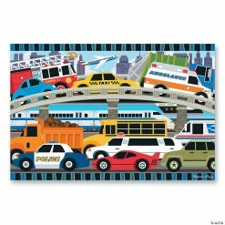New 👏 Melissa & Doug Traffic Jam Floor Puzzle 24 Pcs ⌛