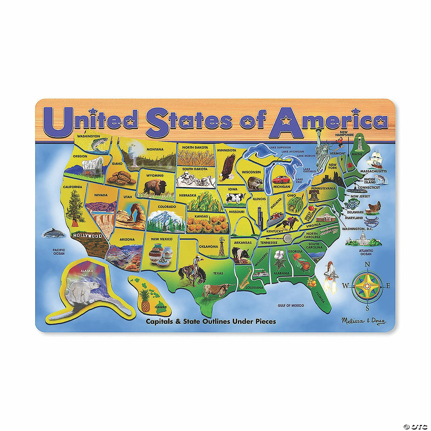 Best deal ๐ฏ Melissa & Doug U.S.A. Map Jigsaw Puzzle16", 45 Pieces โจ 3 Best deal ๐ฏ Melissa & Doug U.S.A. Map Jigsaw Puzzle16", 45 Pieces โจ
