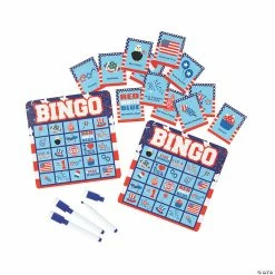 Deals 👍 Patriotic Dry Erase Bingo Game 💯