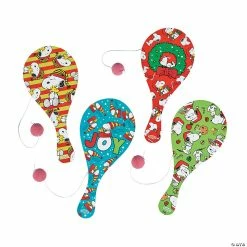 Coupon ⭐ Peanuts® 🔔 Christmas Paddleball Games - 12 Pc. 😍