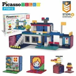 Best reviews of 😍 PicassoTiles - 512 Piece Magnetic Brick Tile and Brick Building Set ⌛