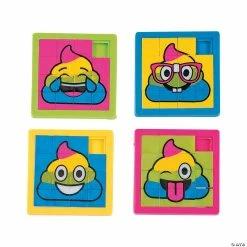 Brand new 🥰 Rainbow Poop Emoji Slide Puzzles - 12 Pc. 🎁