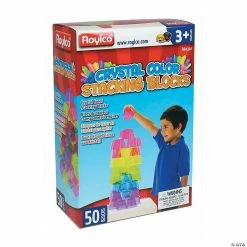 Best deal 👍 Roylco Crystal Color Stacking Blocks, 50 pieces ✔️