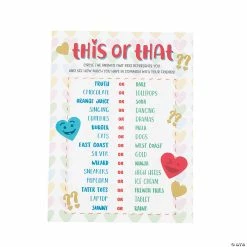 Brand new 👏 This or That Valentine Game 👍