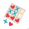 Cheapest 👍 Valentine's Day Wooden Tic-Tac-Toe Game 🧨 -Throwing Toys Shop valentines day wooden tic tac toe game13933362