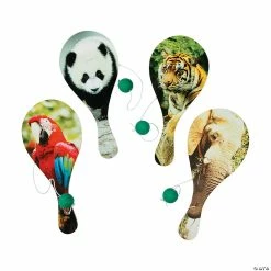Deals 👍 Wildlife Paddleball Games - 12 Pc. ⌛