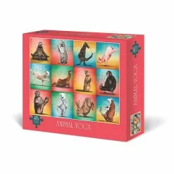 Promo ⭐ Willow Creek Press Animal Yoga 500-Piece Puzzle 🔥