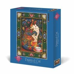 Best deal 😀 Willow Creek Press Painted Cat 1000-Piece Puzzle 😍
