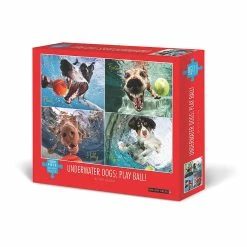 Cheap ✔️ Willow Creek Press Underwater 🐶 Dogs: Play Ball 1000-Piece Puzzle 🥰